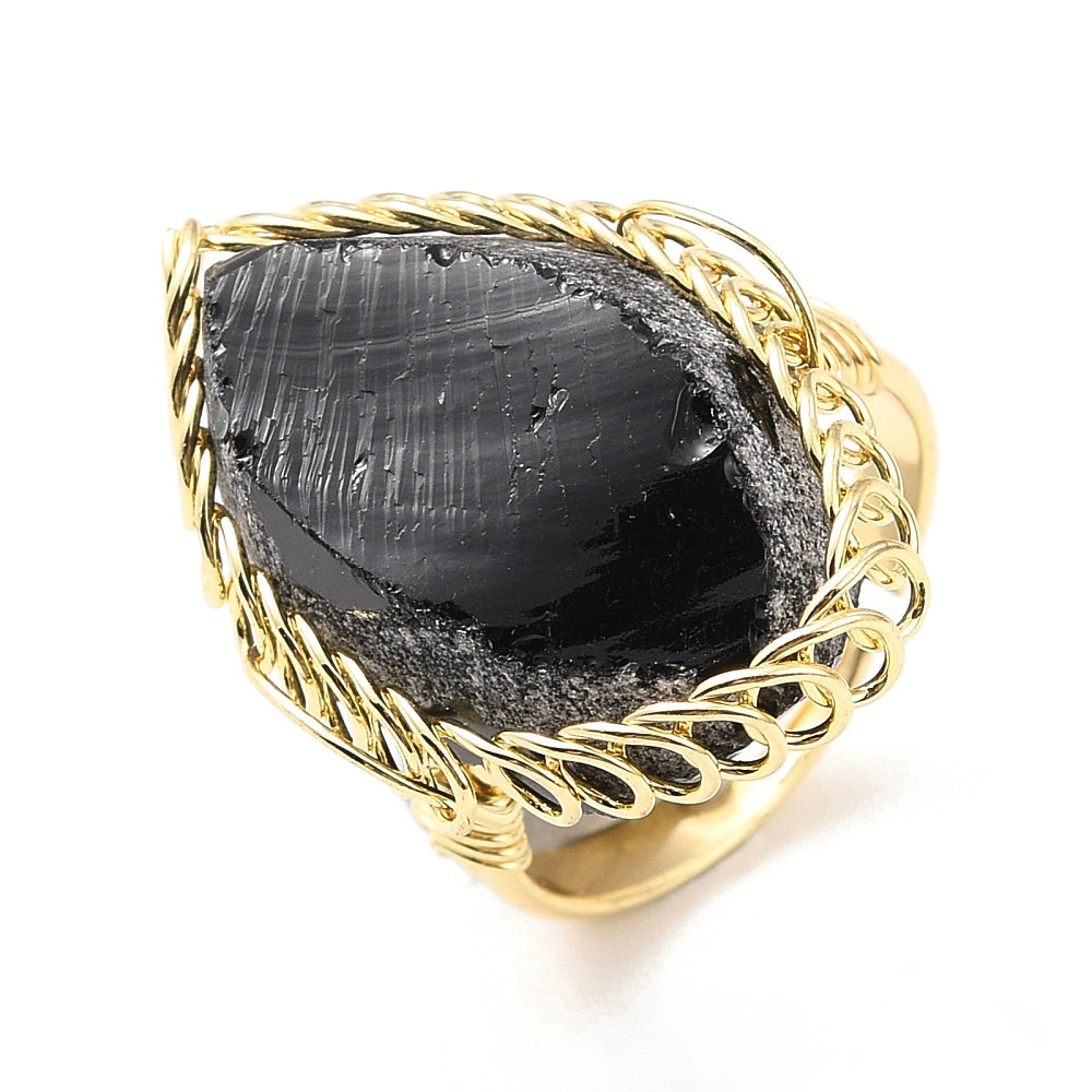 anillo obsidiana
