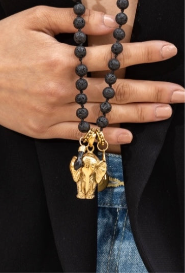 Collar elefante dark amuletos
