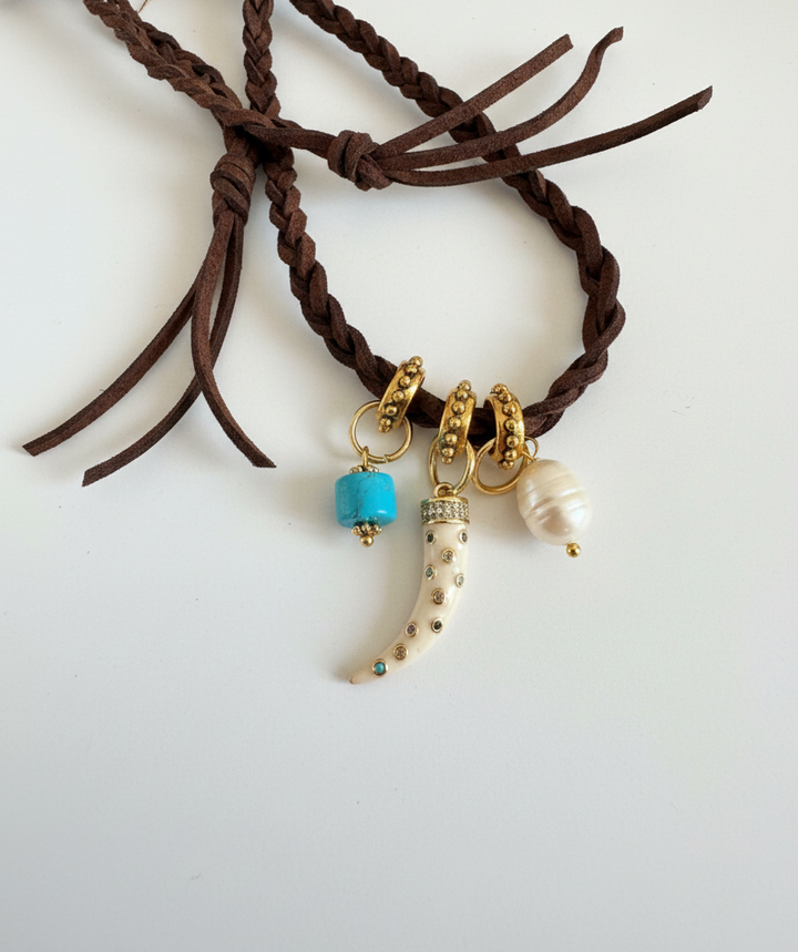 Trenzado tres colgantes