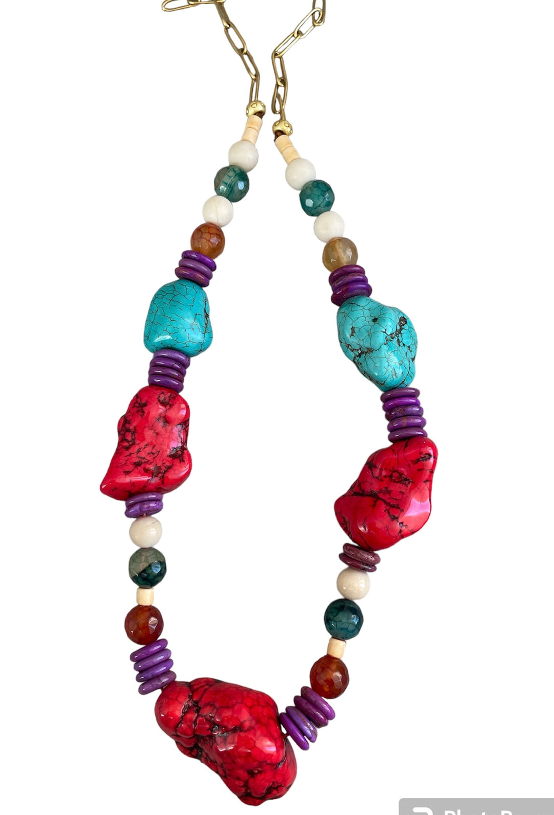 Collar iris piedras naturales