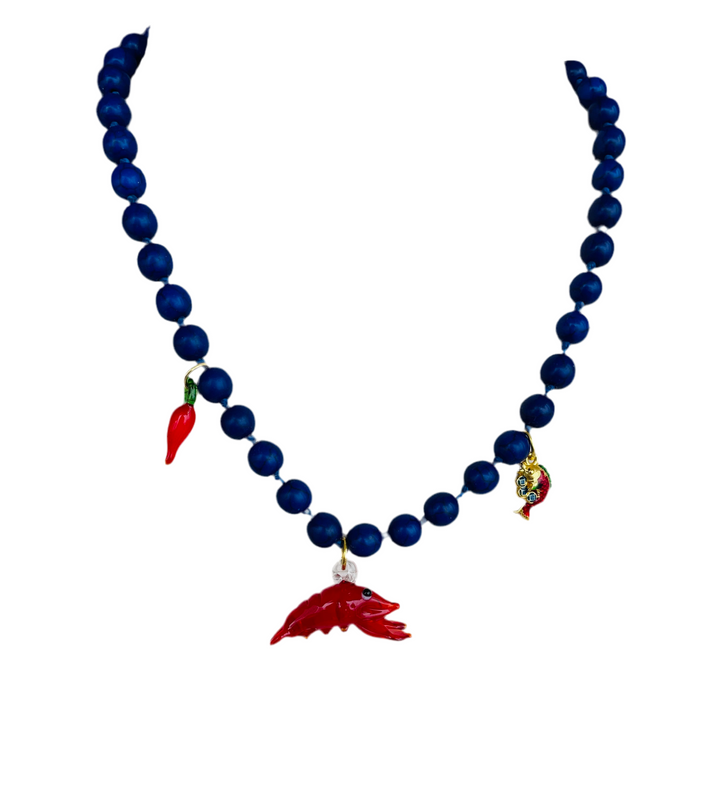 Azul Camarón Colgantes