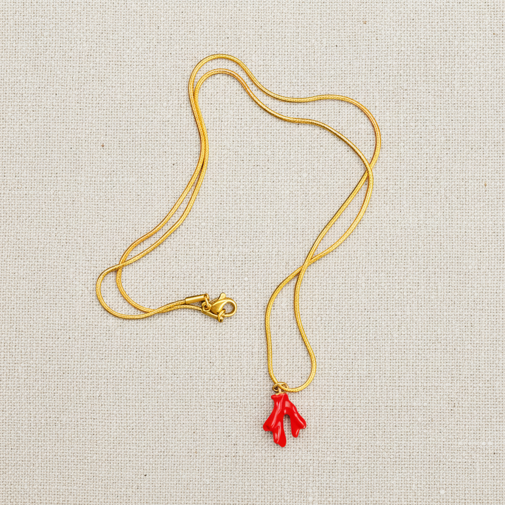 Cadena Coral Rojo