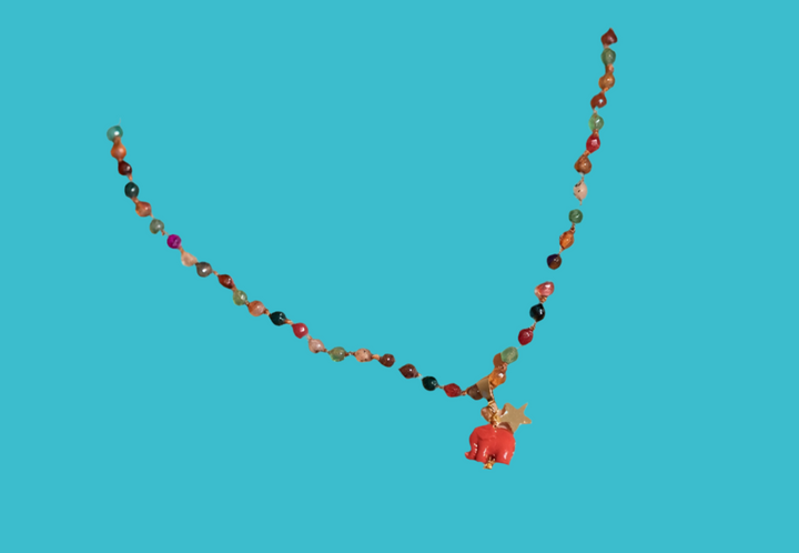 COLLAR PROTECCIÓN AGATA COLORES ELEFANTE ROJO