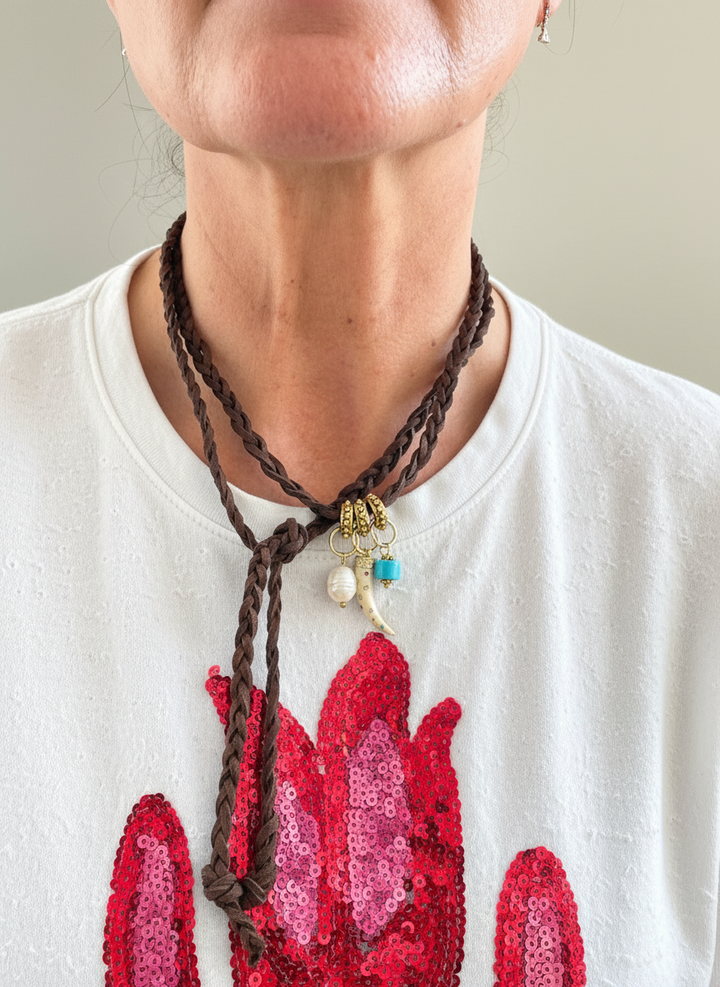 Trenzado tres colgantes