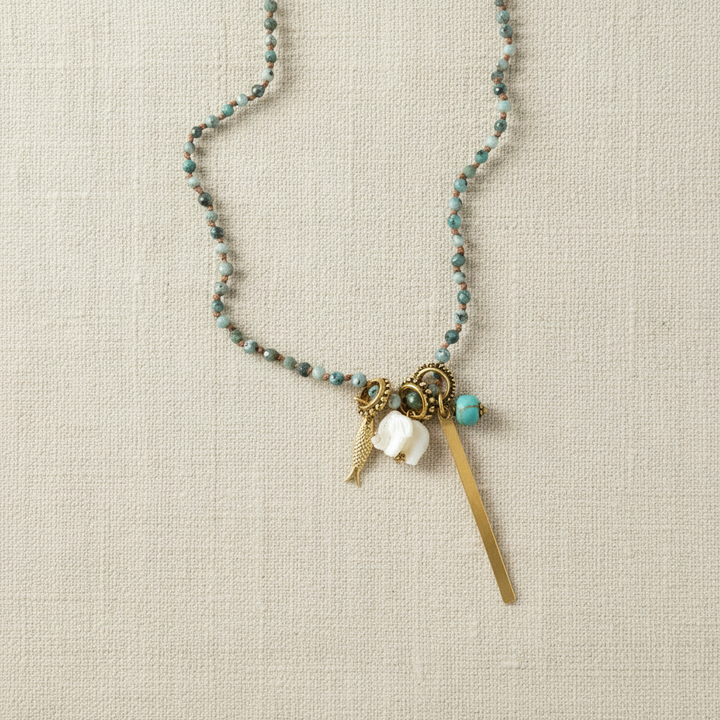 COLLAR CLARA AGATA TURQUESA