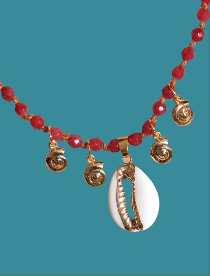 COLLAR JUANA AGATA ROJA