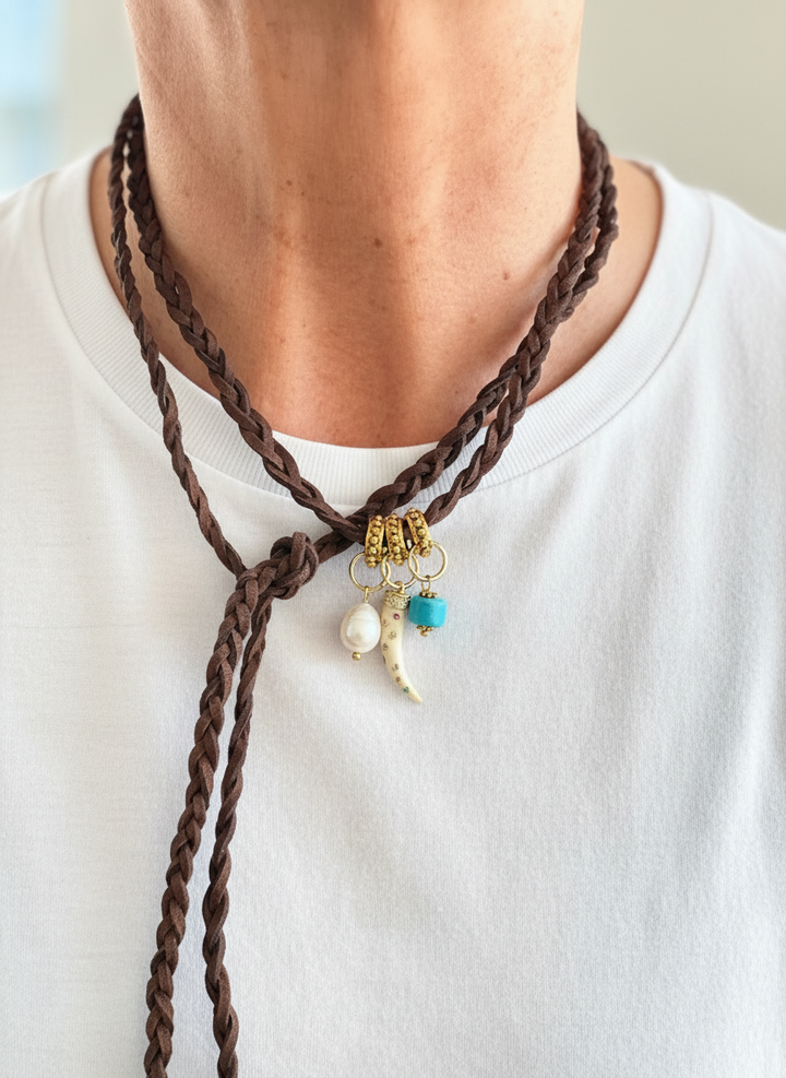 Trenzado tres colgantes