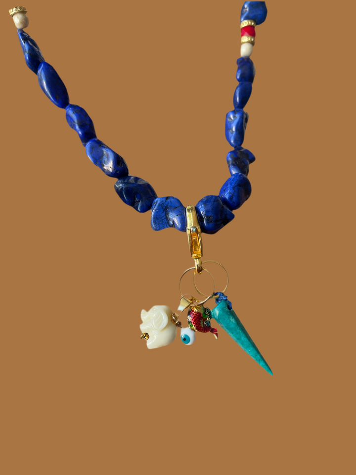 Collar Milagros azul