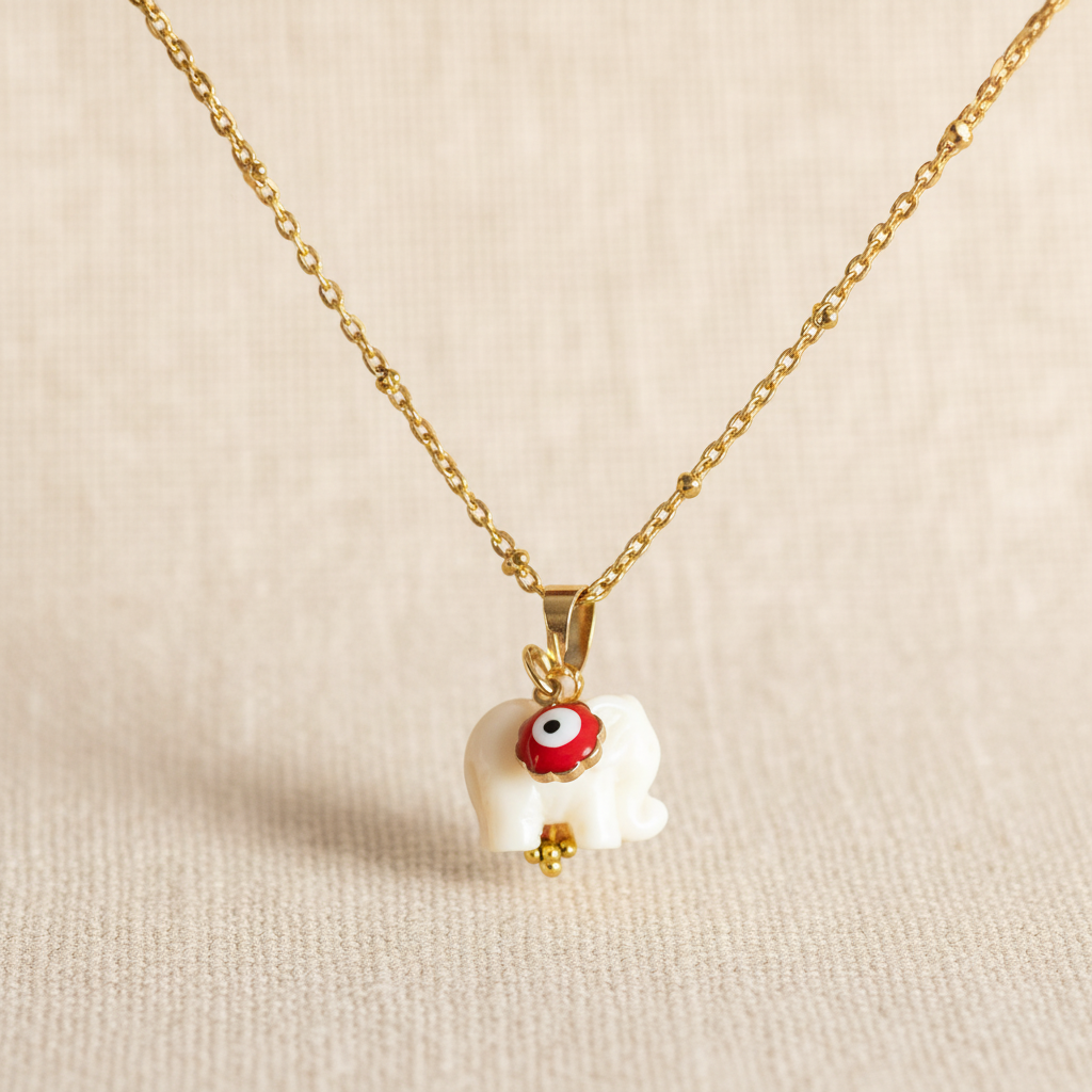 Cadena lisa elefante blanco