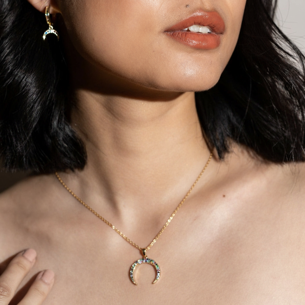 CADENA LISA LUNA INVERTIDA