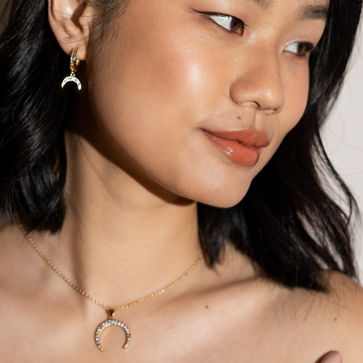 CADENA LISA LUNA INVERTIDA