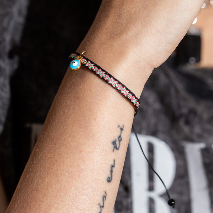 Pulsera Tela Negra