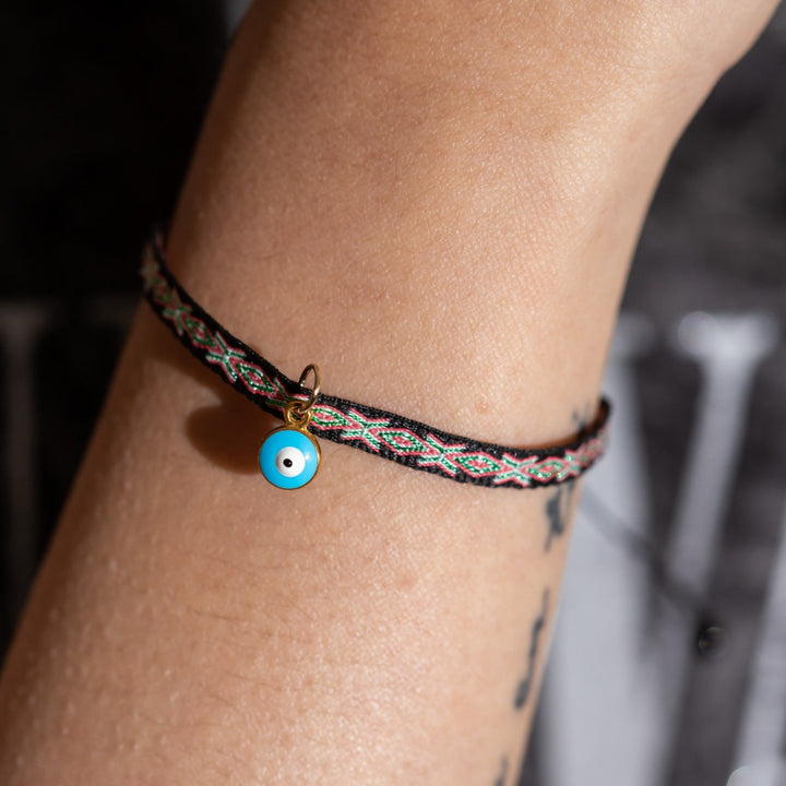 Pulsera Tela Negra