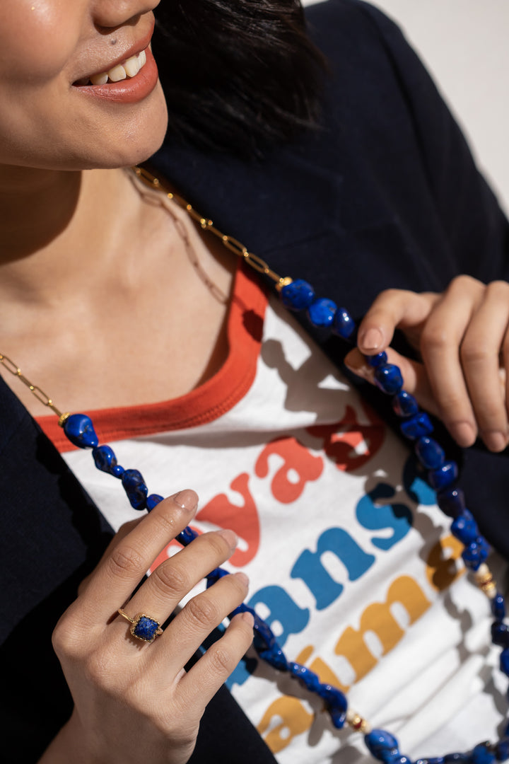 Collar Milagros azul
