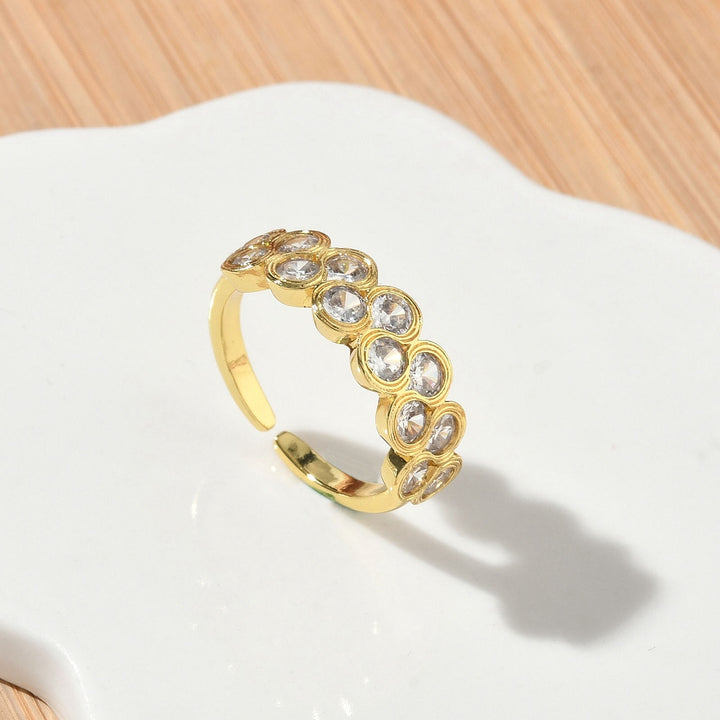 Anillo circones dorados