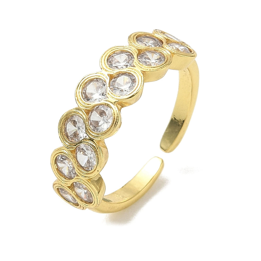 Anillo circones dorados