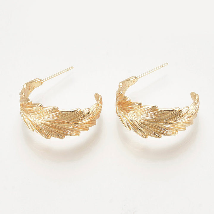 aros hoja dorados