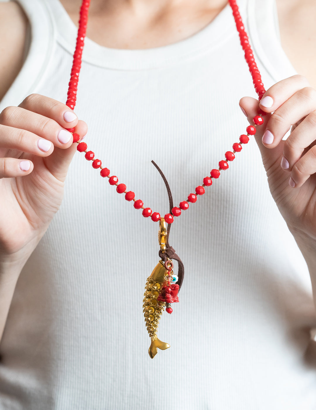 Collar cristal pez