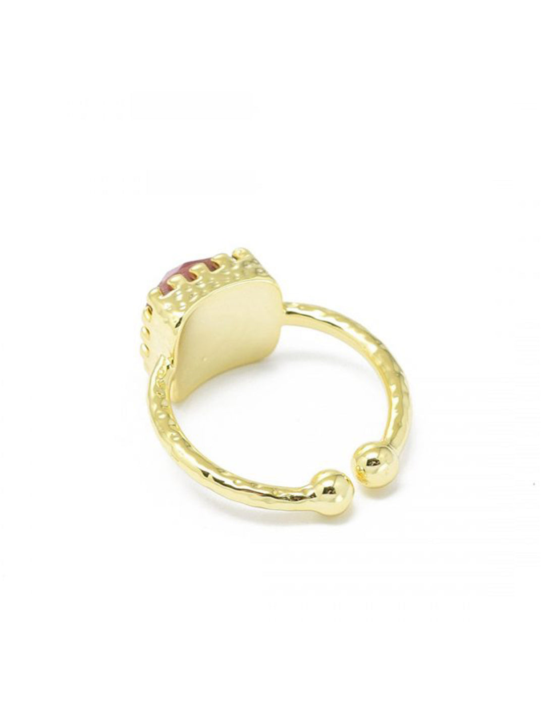 Anillo Cuadrado | Dorado Azul