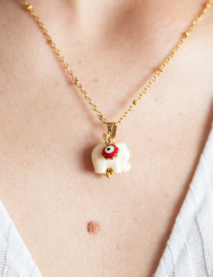 Cadena lisa elefante blanco