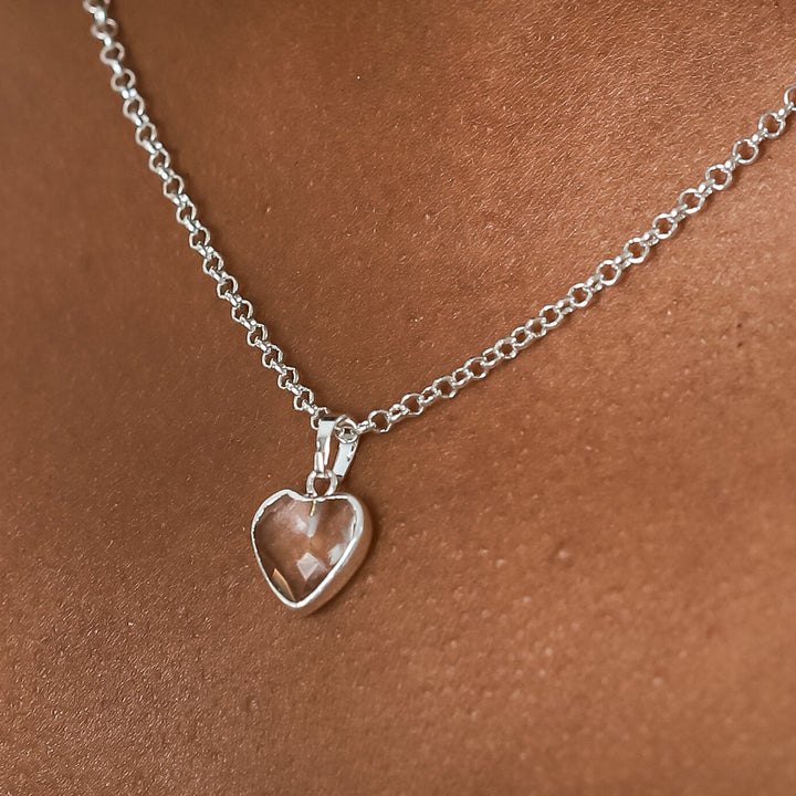 Cadena Plateada corazón