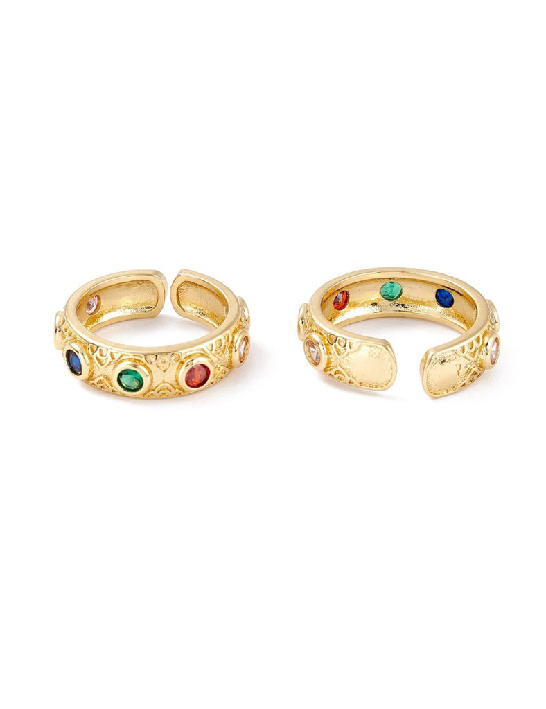 Anillo corona circones de colores