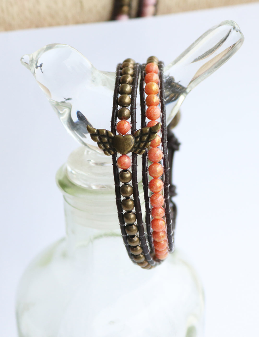 Pulsera Piedra Naranja