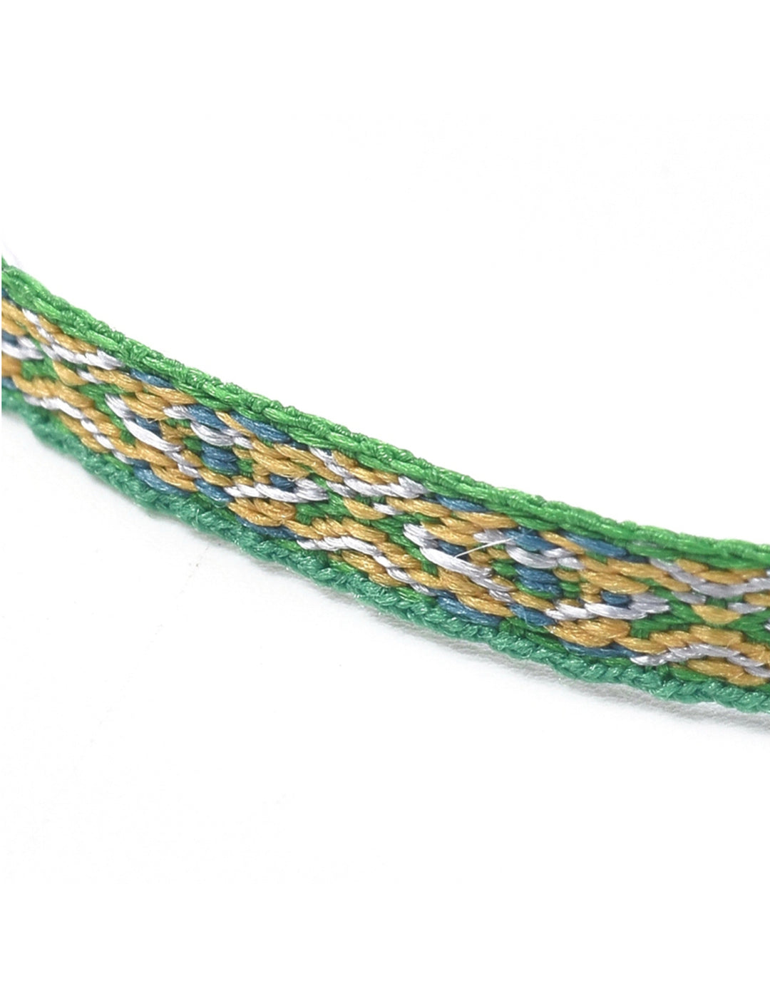 Pulsera Tela Verde Fuerte
