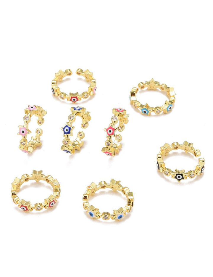 Anillo delgado ojo turco