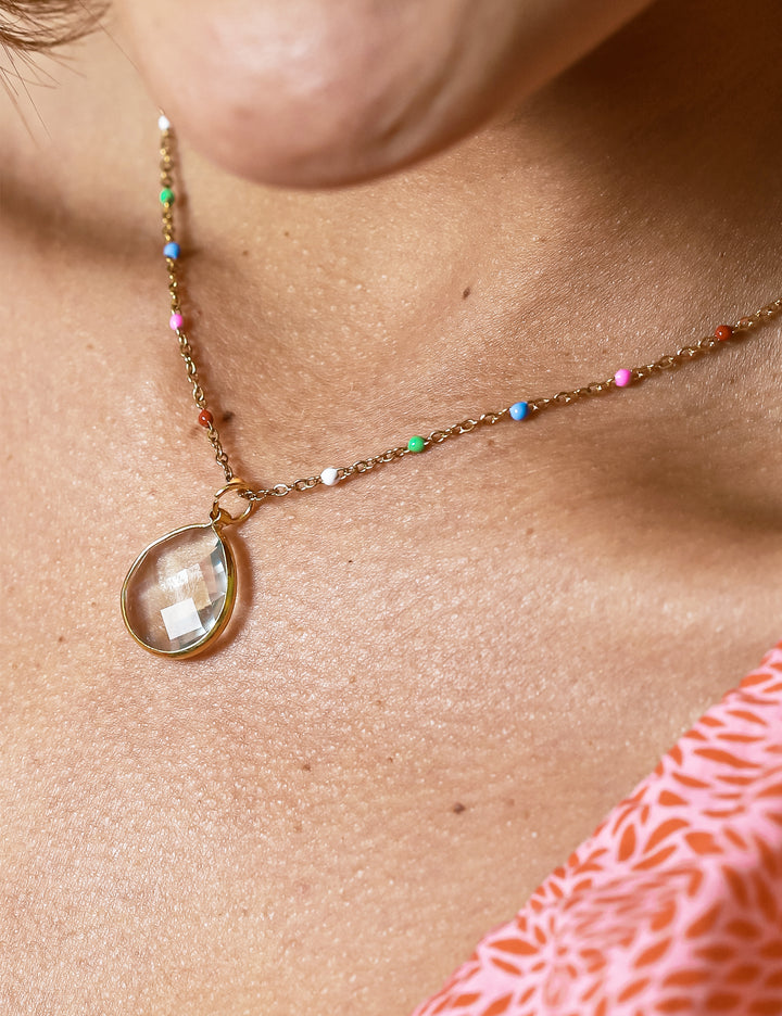 Cadena  lisa Raíz Agua Marina
